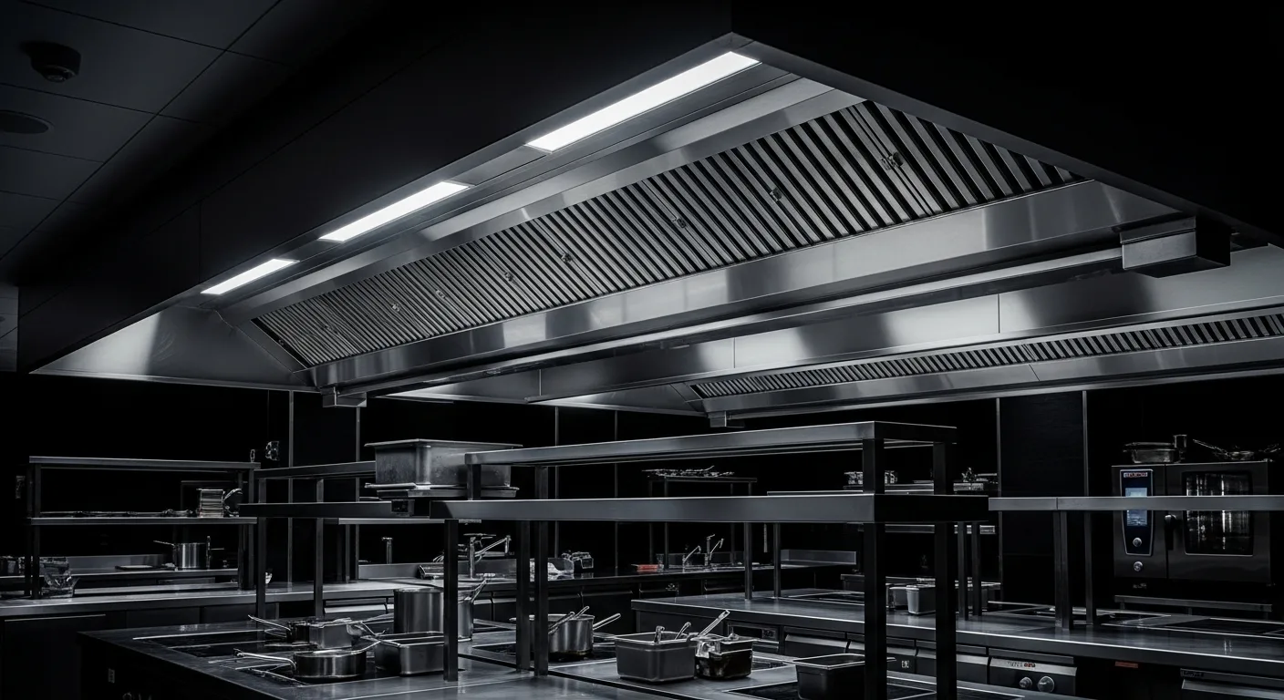 Commercial kitchen canopy extraction system Pembrokeshire West Wales